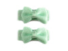 Grosgrain Tuxedo Ribbon Bow - 2 Snap Clips Baby Wisp
