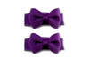 Grosgrain Tuxedo Ribbon Bow - 2 Snap Clips Baby Wisp
