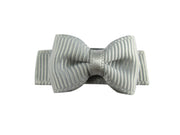 Grosgrain Tuxedo Bow Snap Clip - Single Hair Bow Baby Wisp