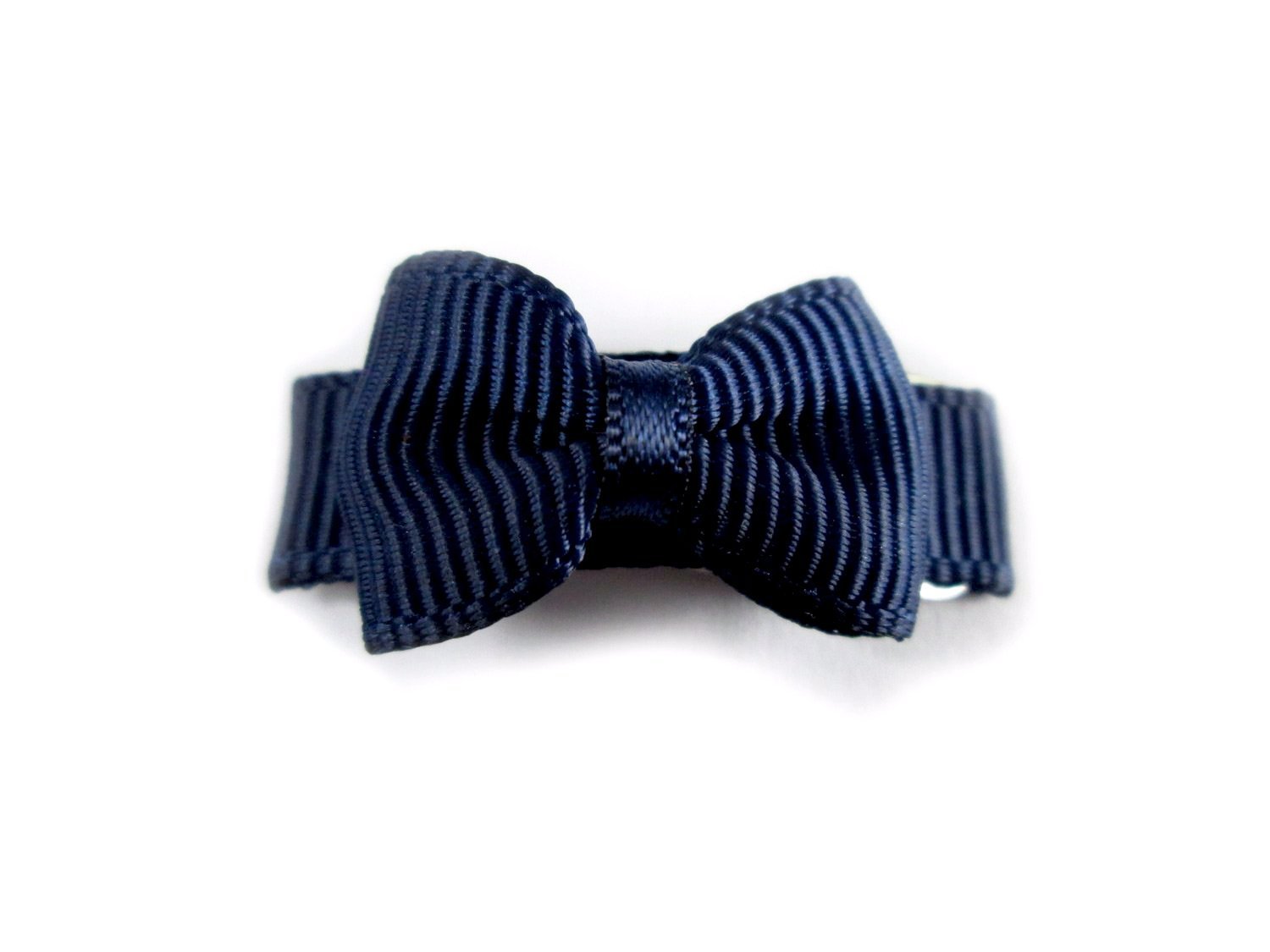 Grosgrain Tuxedo Bow Snap Clip - Single Hair Bow Baby Wisp