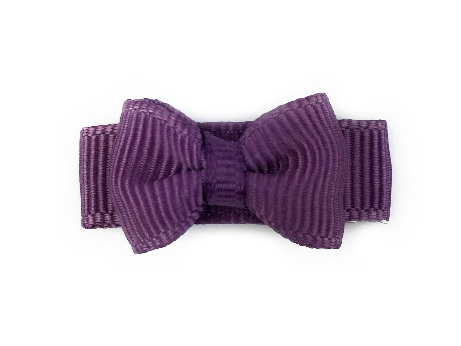 Grosgrain Tuxedo Bow Snap Clip - Single Hair Bow Baby Wisp