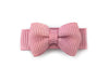 Grosgrain Tuxedo Bow Snap Clip - Single Hair Bow - Rose Quartz Blush Baby Wisp