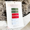 6 Small Snap Ribbon Lined Clips - Heartfelt Hug Baby Wisp