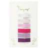 6 Small Snap Ribbon Lined Hairclips - Purple Tulips Baby Wisp