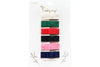 6 Small Snap Ribbon Lined Clips -  Christmas Gift Set Baby Wisp
