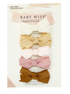 5 Small Snap Chelsea Boutique Bows Gift Set - Sand Castle Baby Wisp
