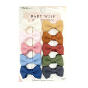 10 Pc Small Snap Charlotte Hair Bows - Let Live Baby Wisp