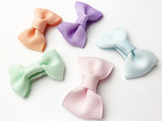 5 Small Snap Clips Charlotte Bow Collection - Pastel Parade Baby Wisp