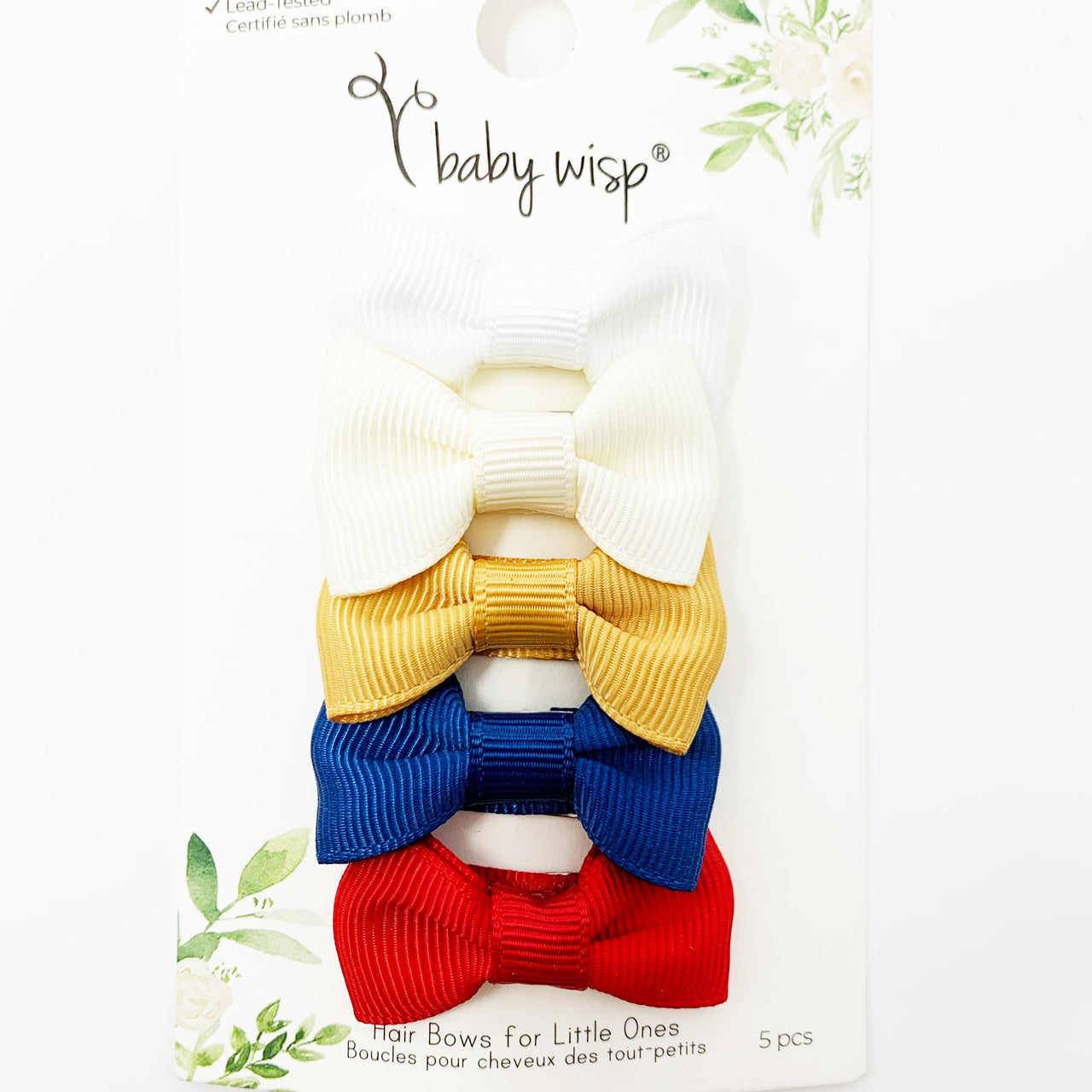 5 Small Snap Charlotte Bow Collection - Dawn's Early Light Baby Wisp