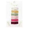 6 Small Snap Ribbon Lined Clips -  Gift Set Baby Wisp