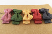 5 Small Snap Clips Mini Bows Tuxedo - Little & Brave Baby Wisp