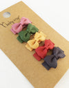 5 Small Snap Clips Mini Bows Tuxedo - Little & Brave Baby Wisp