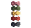 5 Small Snap Clips Mini Bows Tuxedo - Little & Brave Baby Wisp