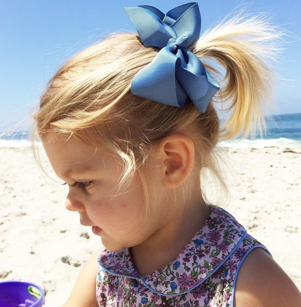 Americana Bow Pinch Clip - Caramel Baby Wisp