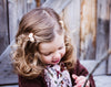 Snap Clip Barrette Pair - Orange Baby Wisp