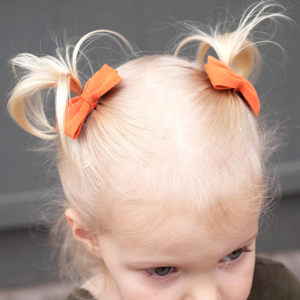 2 Thali Medium Wisp Clip Faux Suede Bows Toddler Girls Baby Wisp