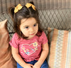 Pollyanna Toddler Bows - Alligator Hair Clip - Pigtail Pair - White Baby Wisp