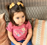 Pollyanna Toddler Ribbon Bows - Alligator Hair Clip - Lavender Baby Wisp