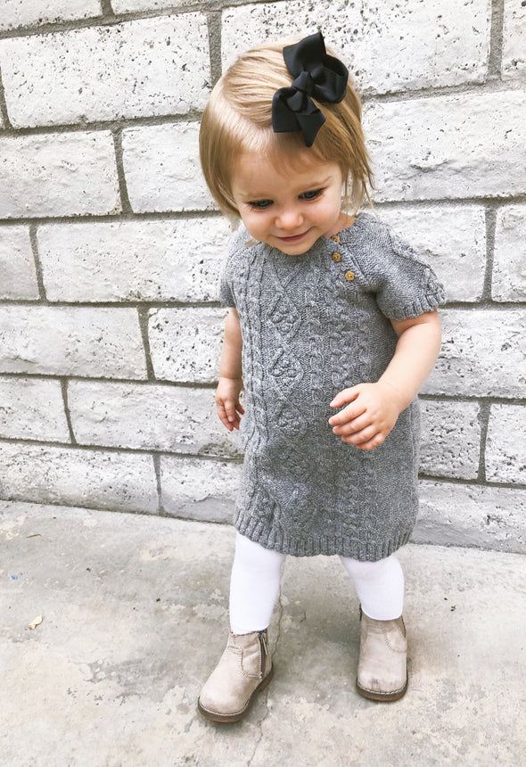 Americana Bow Pinch Clip - Nutmeg Baby Wisp