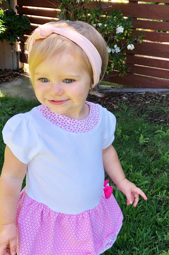 Infant Headwrap - Turban Knot Headband - Ivory Baby Wisp