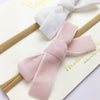 2 Infant Headbands - Velvet Bows (5/8 Ribbon) Baby Wisp