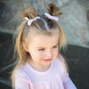 Velvet Ribbon Pigtail Bows Alligator Clips - 2 Bows Baby Wisp