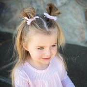 4 pack Spring Set Velvet Alligator Clips- Dainty Ponytail Bows Baby Wisp