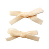 Velvet Ribbon Pigtail Bows Alligator Clips - 2 Bows Baby Wisp