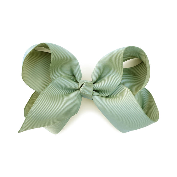 Americana Bow Pinch Clip - Soft Pine Baby Wisp
