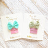 3 Spring Baby Bow Set - Classic Bow and Ribbon Clips Baby Wisp